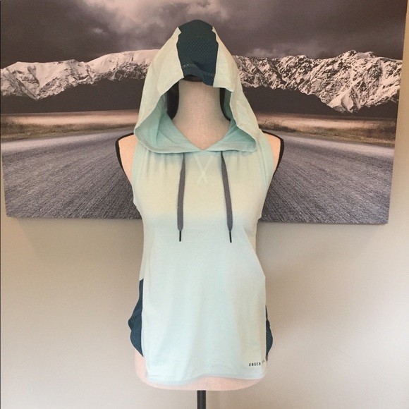 Under Armour Mint/teal workout hoodie - Picture 1 of 5